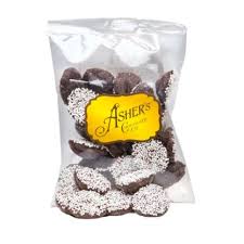 Ashers Dark Chocolate Petite Nonpareil White Seeds 8lb Box Bulk
